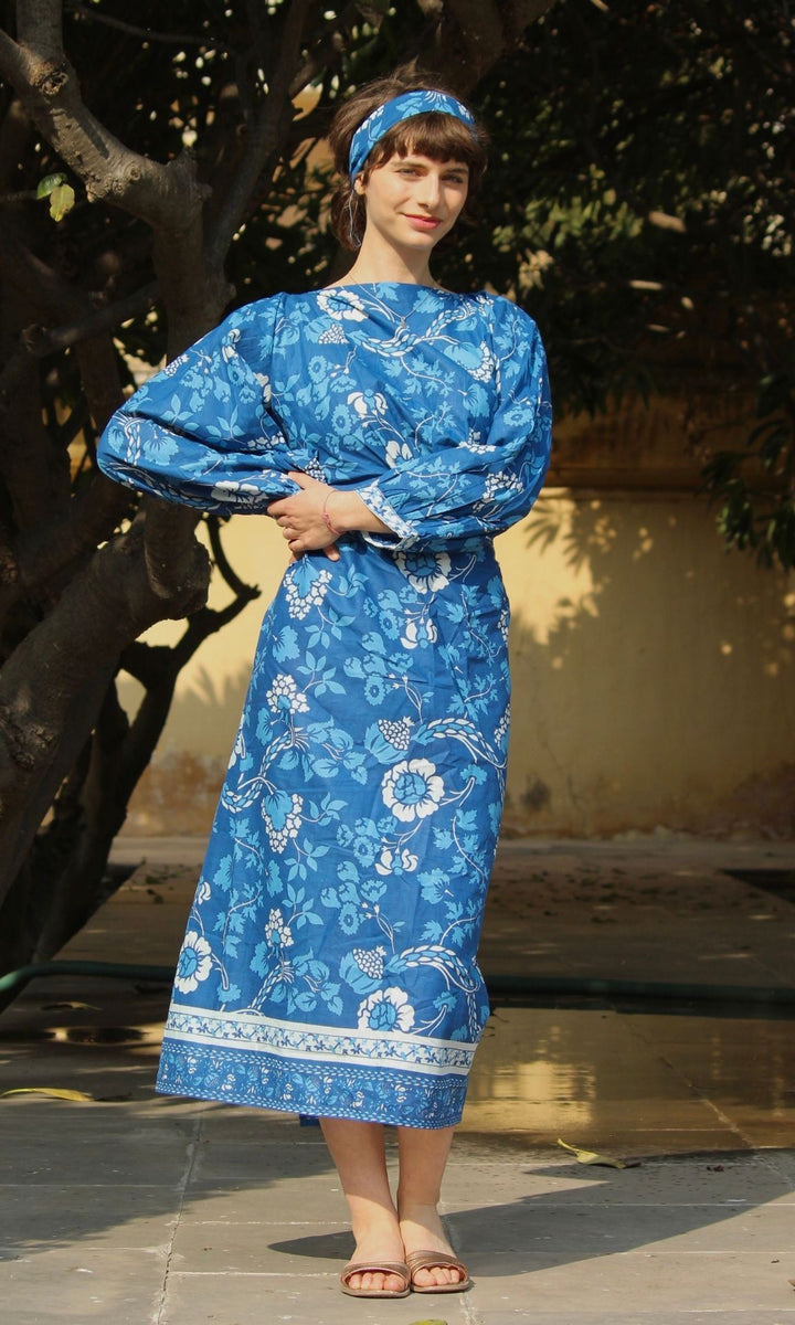 Carnation Back Tie Dress