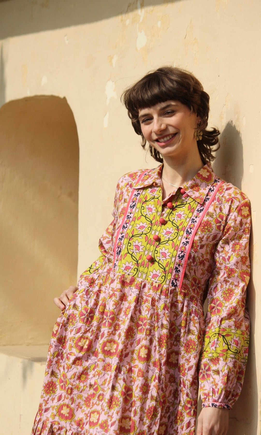 Peach Marigold Dress