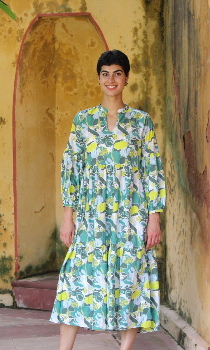 Green Cosmos Dress