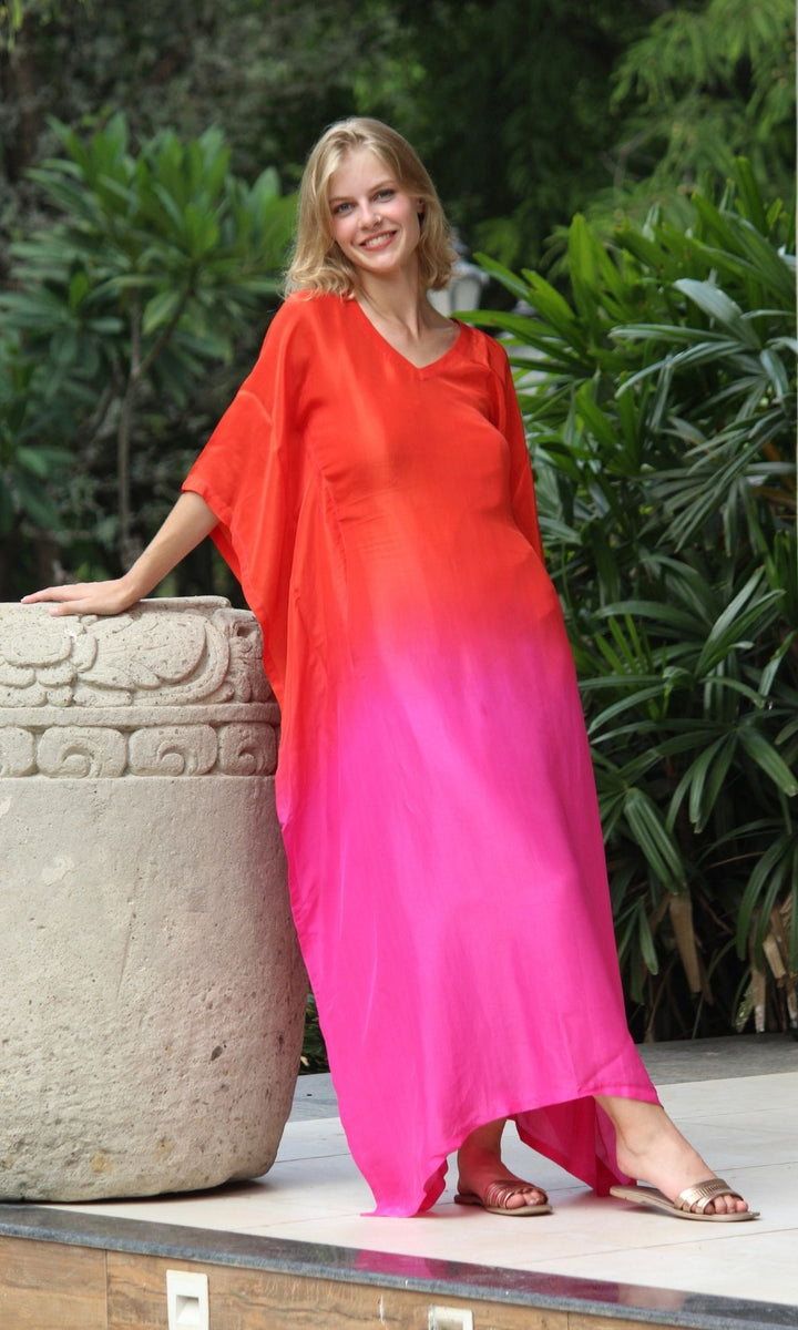 Ombre Kaftan Dress