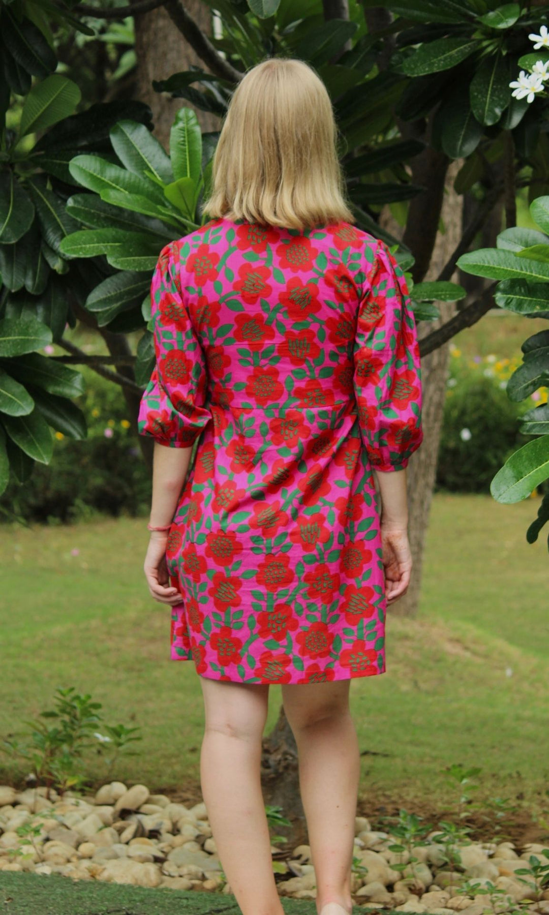 BERRY BLUSH SHORT DRESS