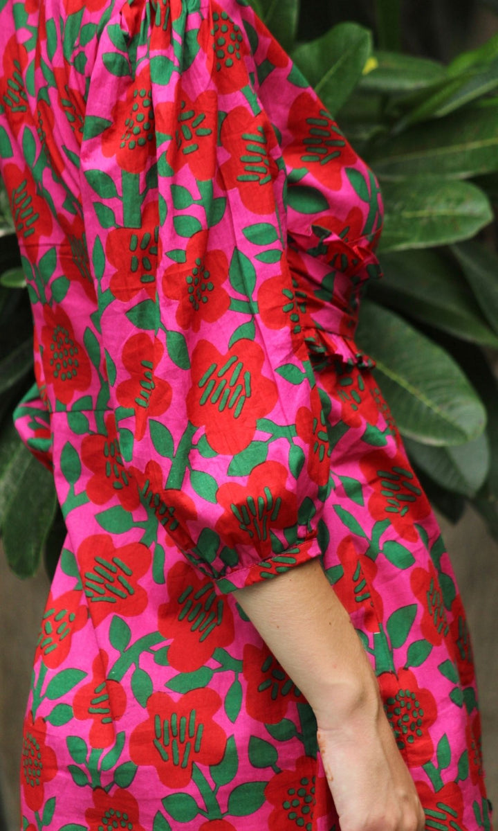 BERRY BLUSH SHORT DRESS