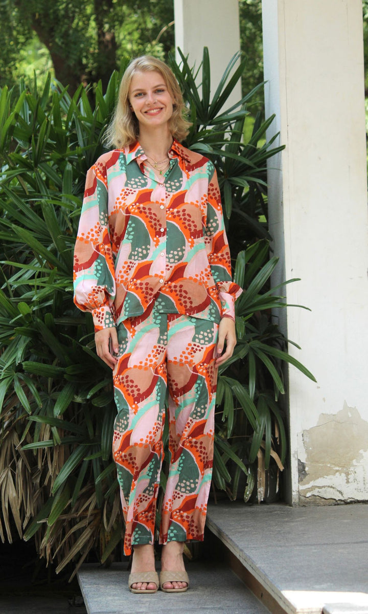 MAROON IRIS CO-ORD SET