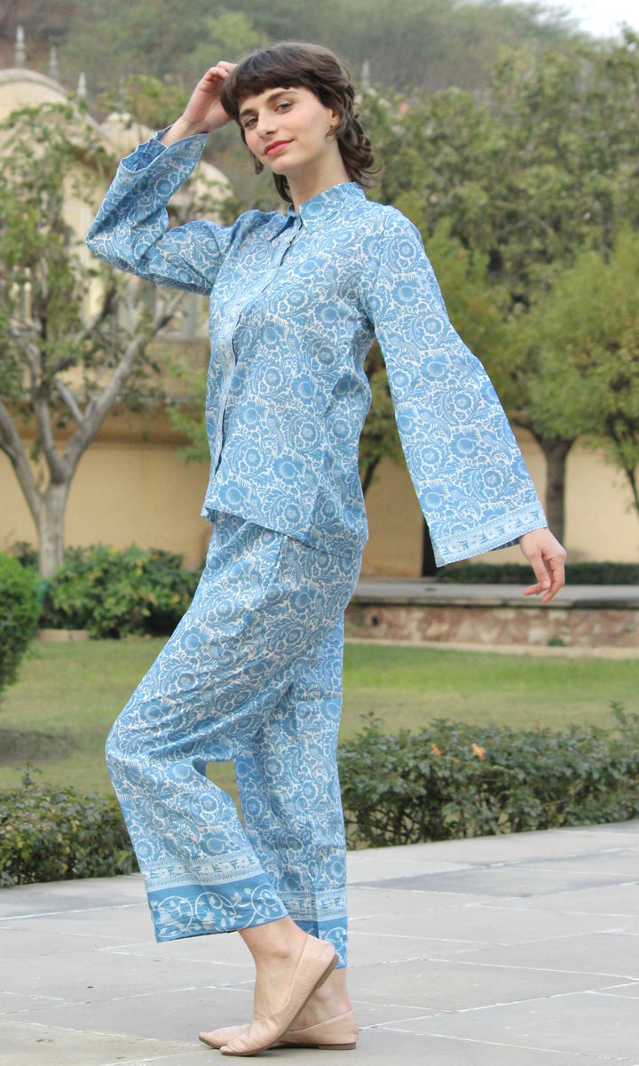 BLUE PEACOCK CO-ORD SET