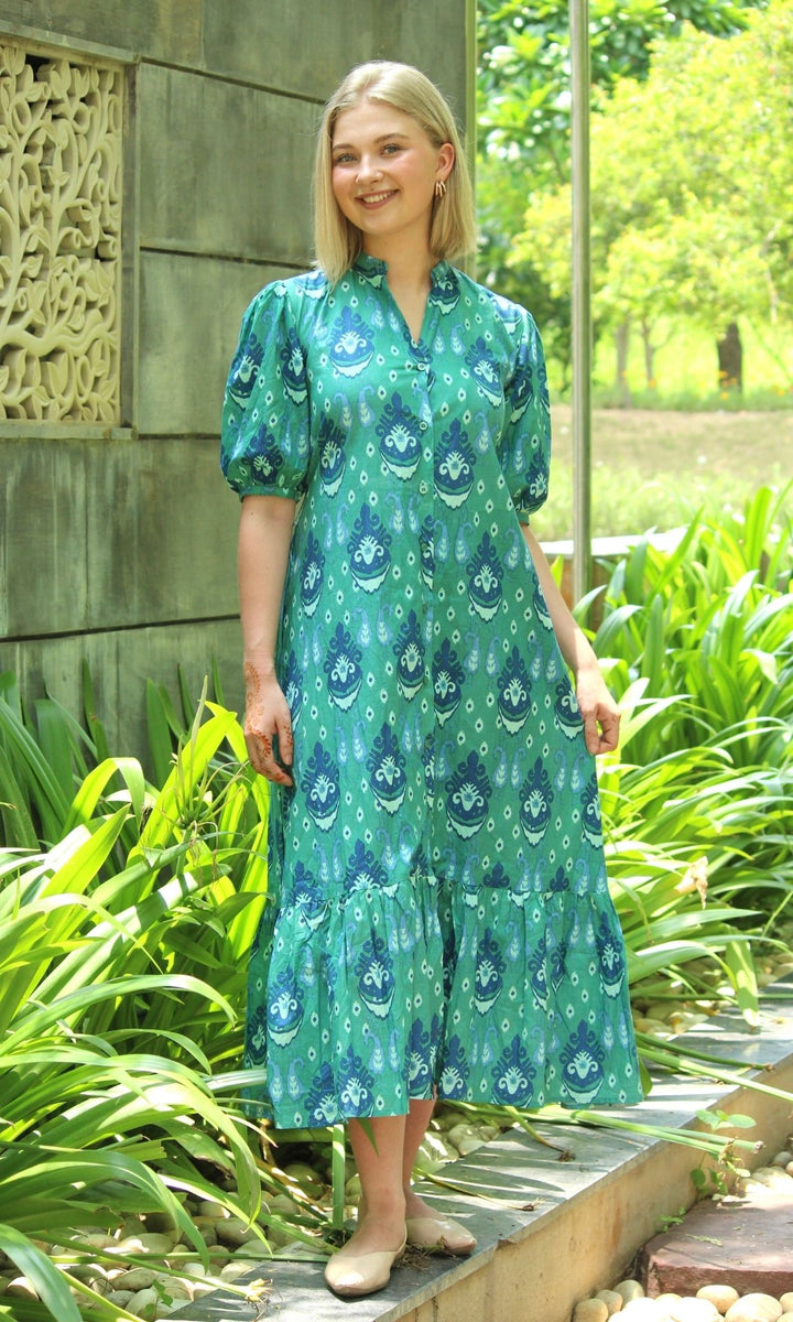 GREEN SILA DRESS