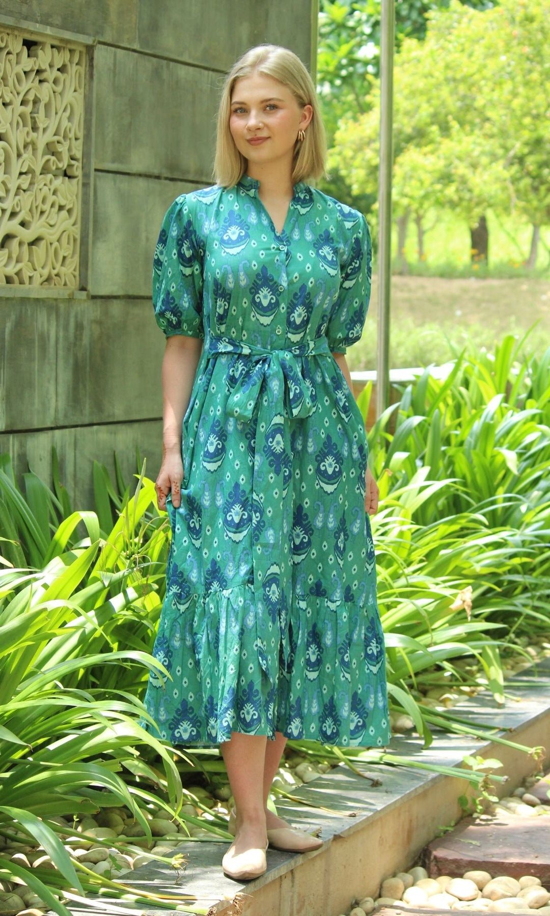 GREEN SILA DRESS