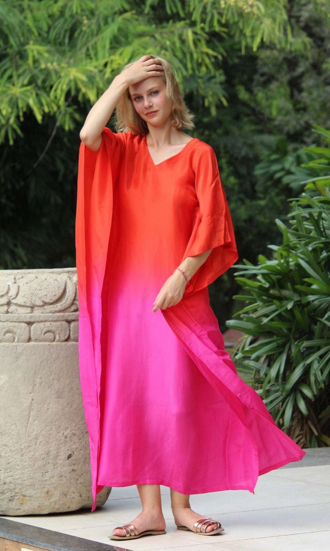 Ombre Kaftan Dress