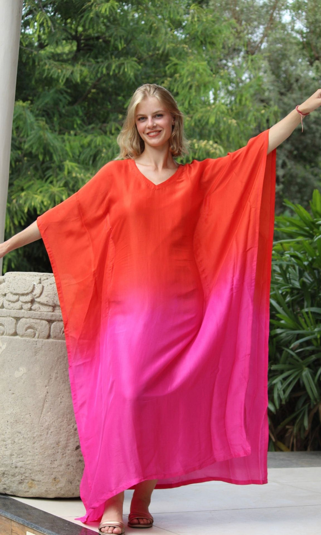 Ombre Kaftan Dress