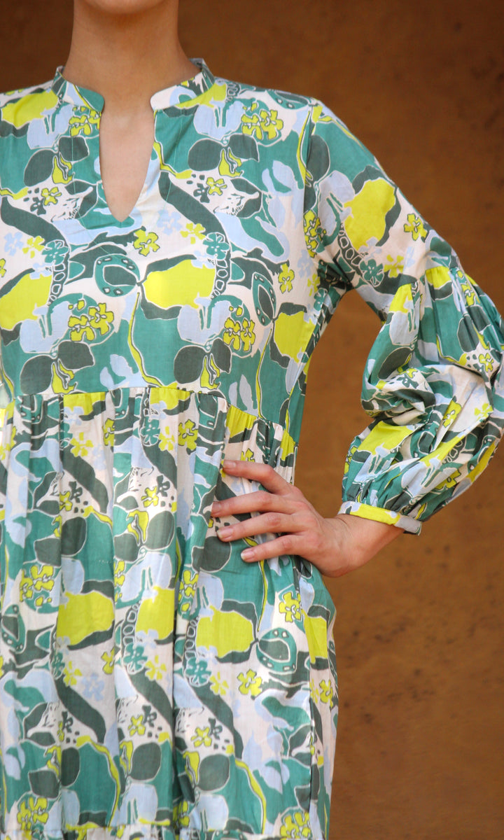 Green Cosmos Dress