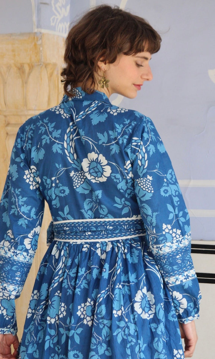 Blue Carnation Flounce Dress