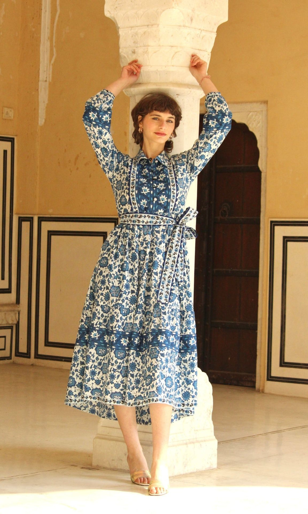 Blue Marigold Dress