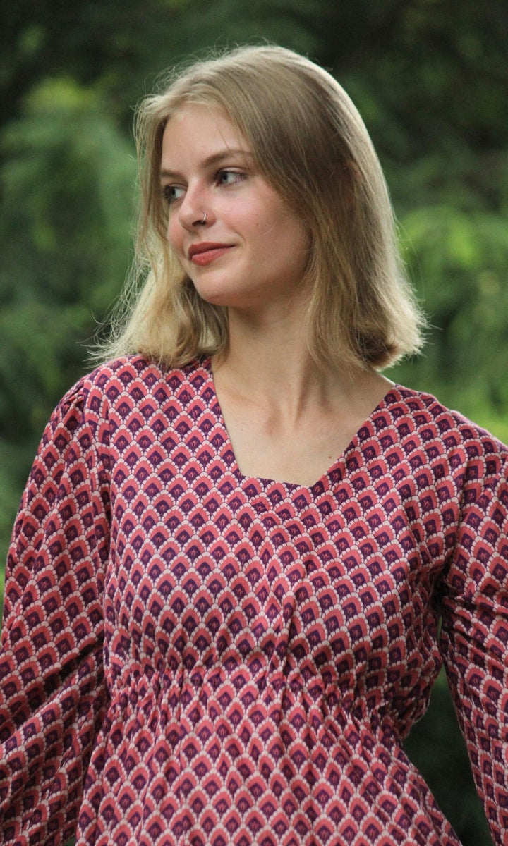 Hawa Mahal Flounce Dress