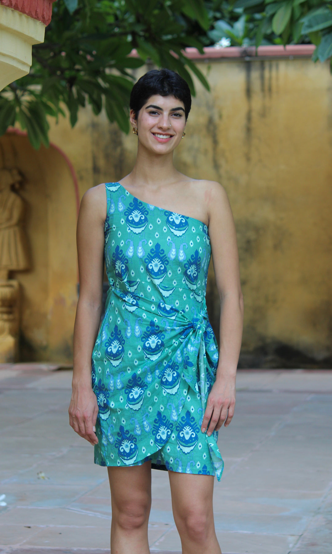 SILA GREEN SHORT DRESS