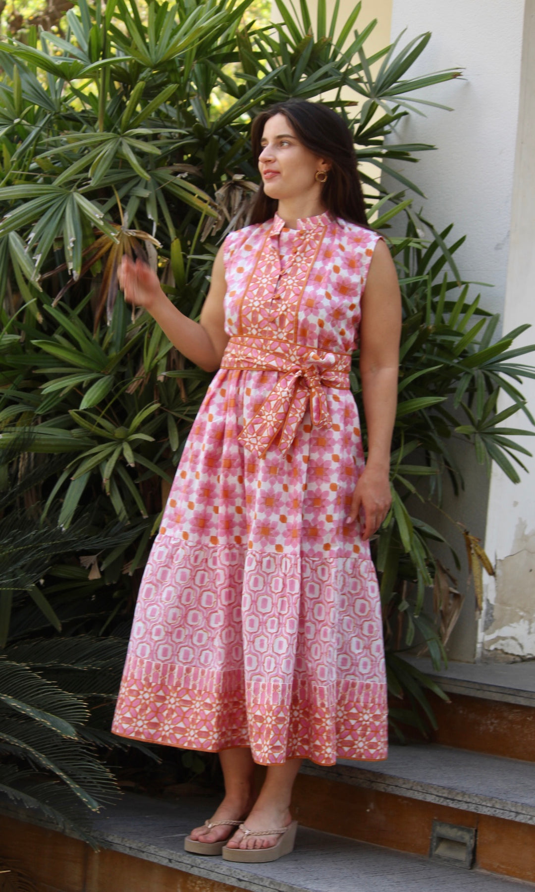 Daylily Midi sleeveless Dress