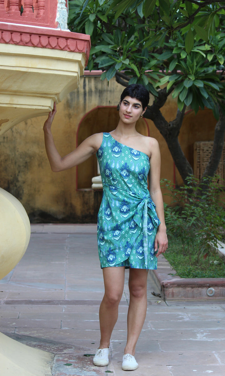 SILA GREEN SHORT DRESS